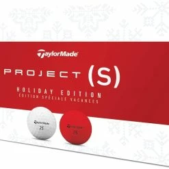 TaylorMade Project (S) Holiday Edition Golf Balls #1-#4 6-Ball Pack Red/White