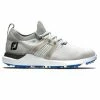 FootJoy HyperFlex Golf Shoes Grey/White/Blue - 51080 -Golf Clubs Shop fj 51080 01