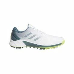 Adidas ZG21 Golf Shoes - White/Acid/Blue